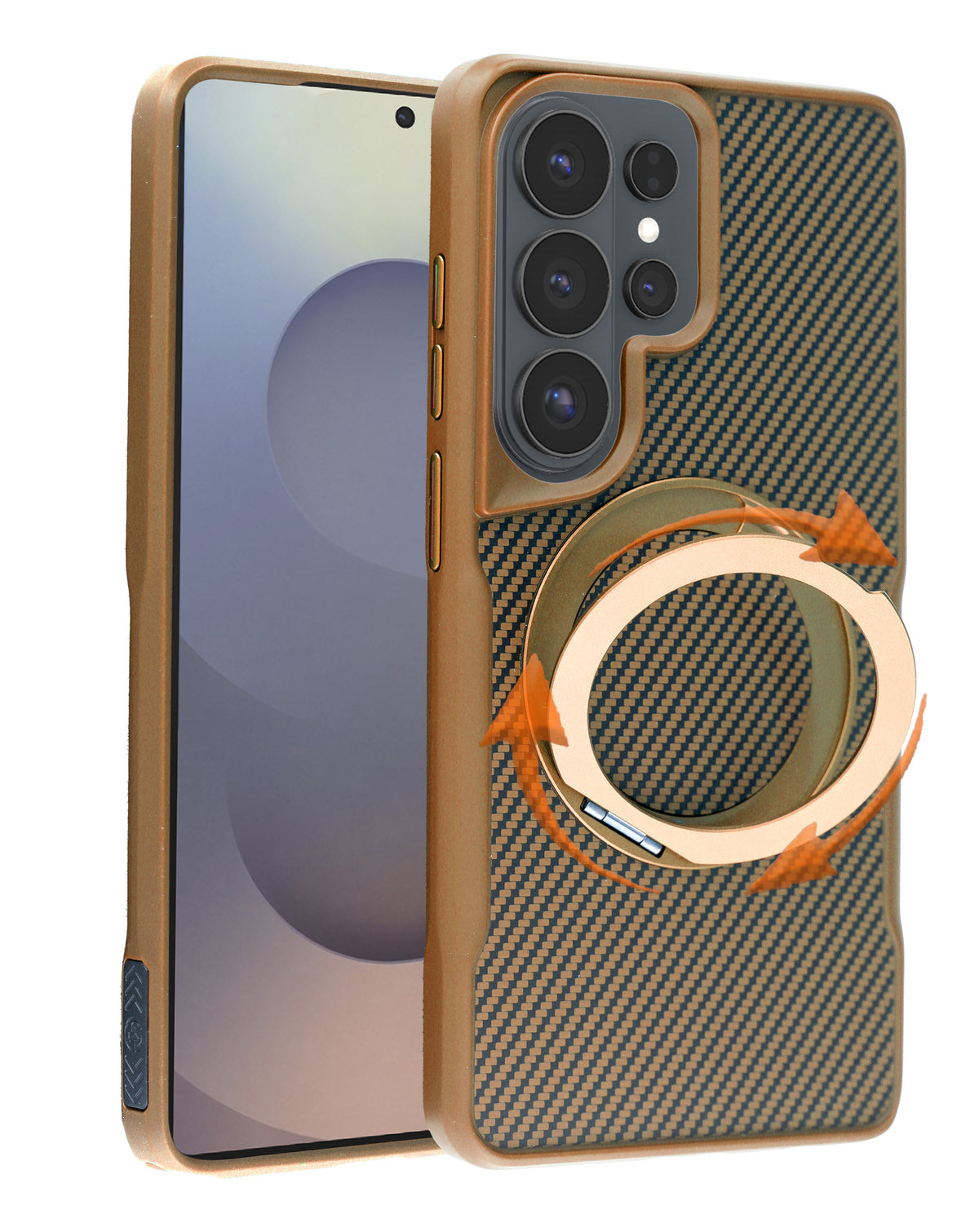 Magnetic Kickstand Full-Body Case for Galaxy S26 Ultra — Gold