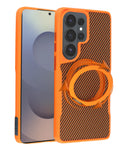 Magnetic Kickstand Full-Body Case for Galaxy S26 Ultra — Orange