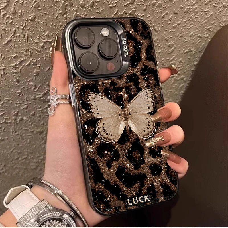 The Flutter — Butterfly Leopard Case