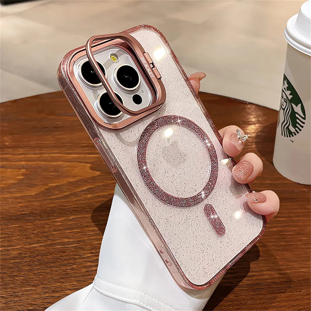 The Sparkle — Glitter MagSafe Case with Stand
