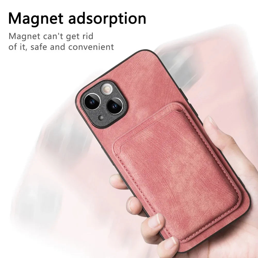 The Heritage — Vintage Leather Case with Magnetic Wallet