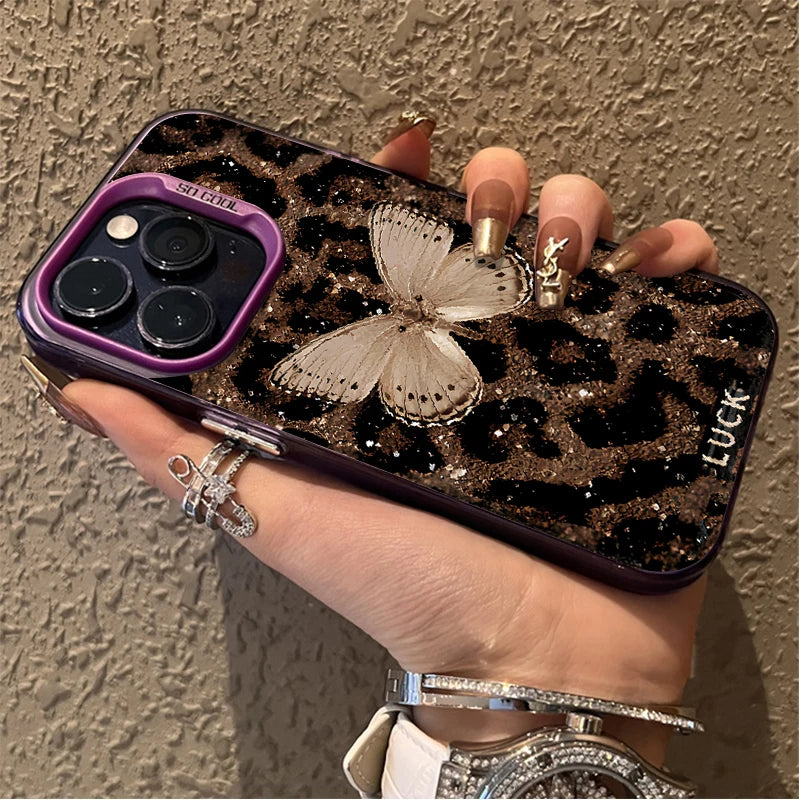 The Flutter — Butterfly Leopard Case