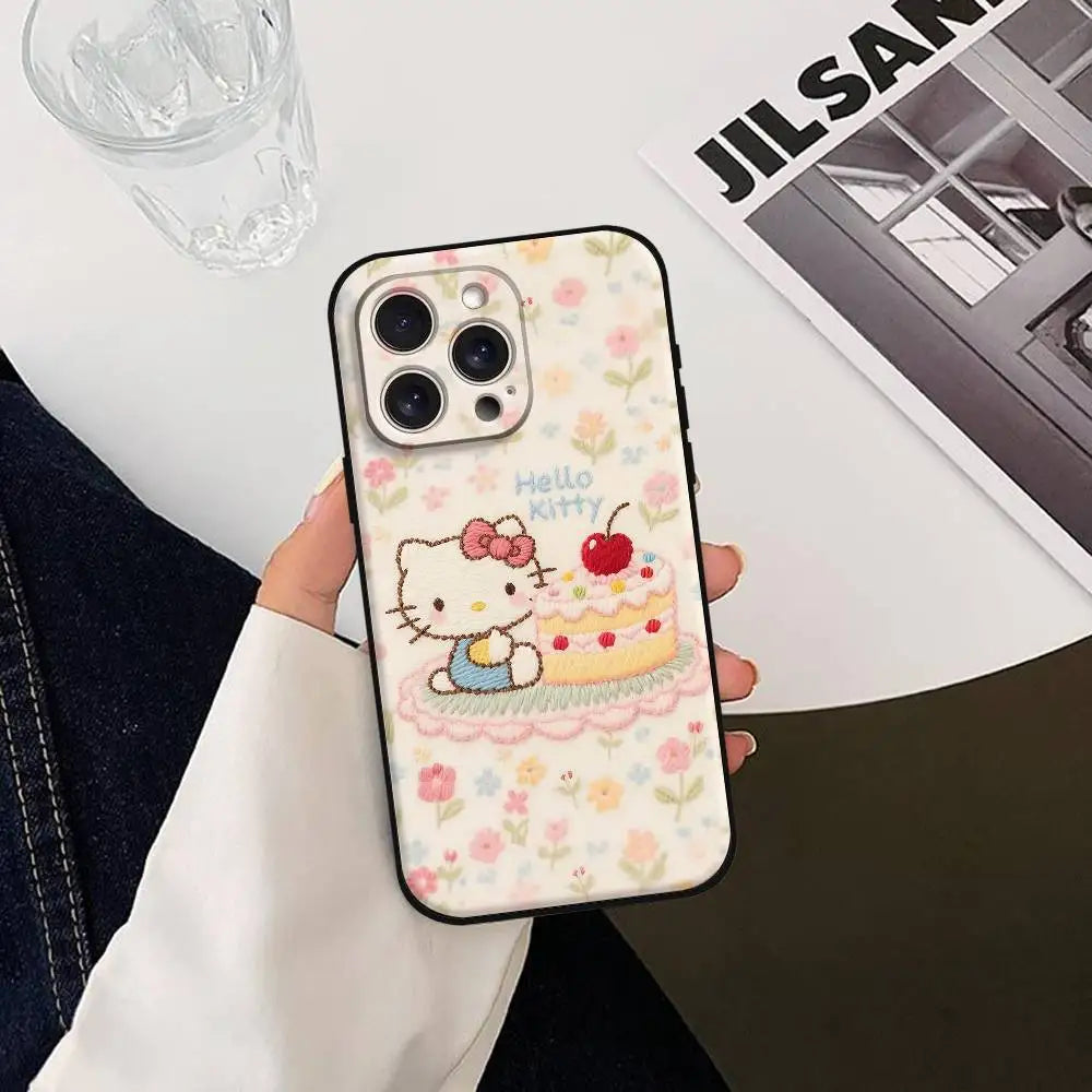 Hello Kitty Black Silicone Case