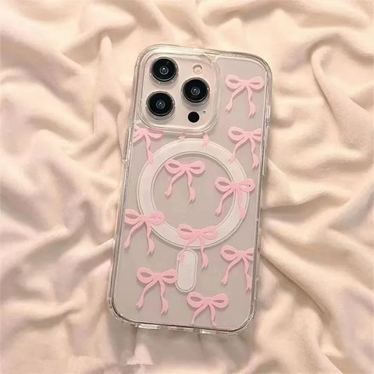 The Ribbon — Pink Bow MagSafe Case