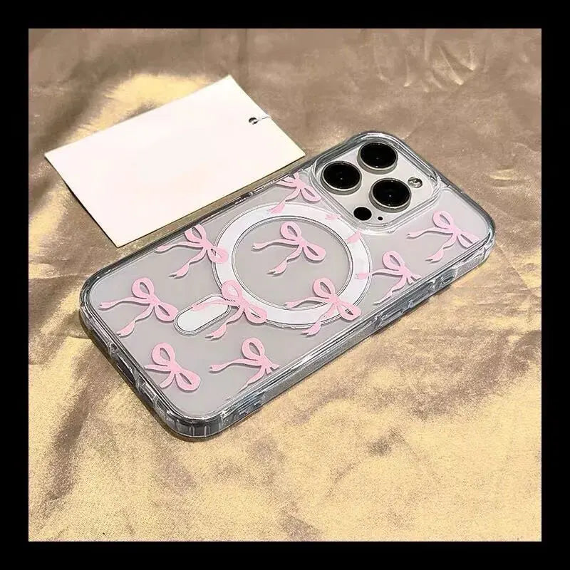 The Ribbon — Pink Bow MagSafe Case