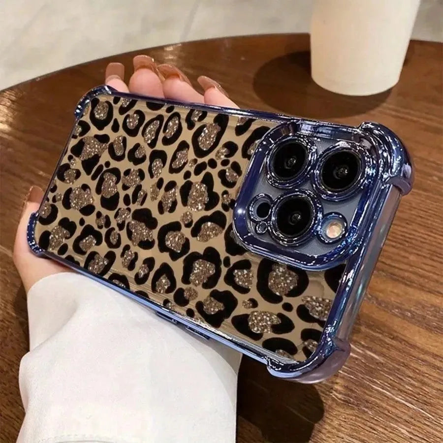 The Wild — Glitter Leopard Chrome Case