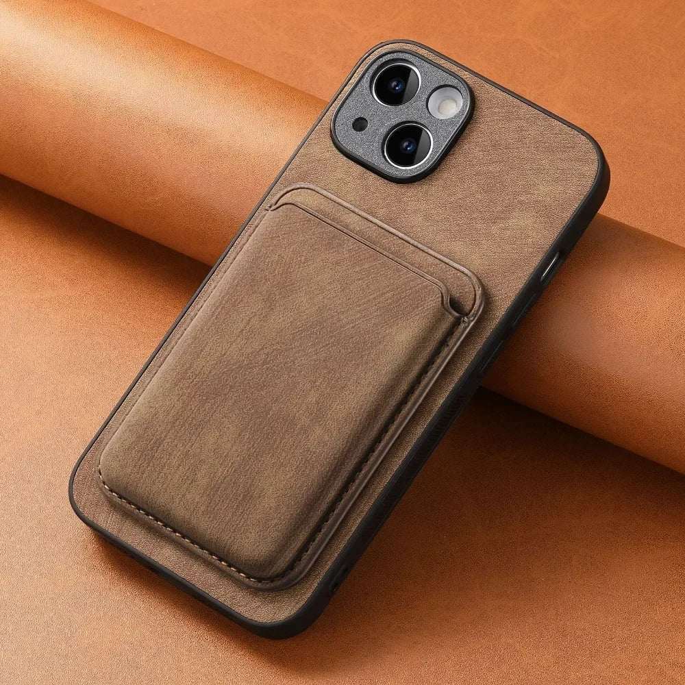 The Heritage — Vintage Leather Case with Magnetic Wallet