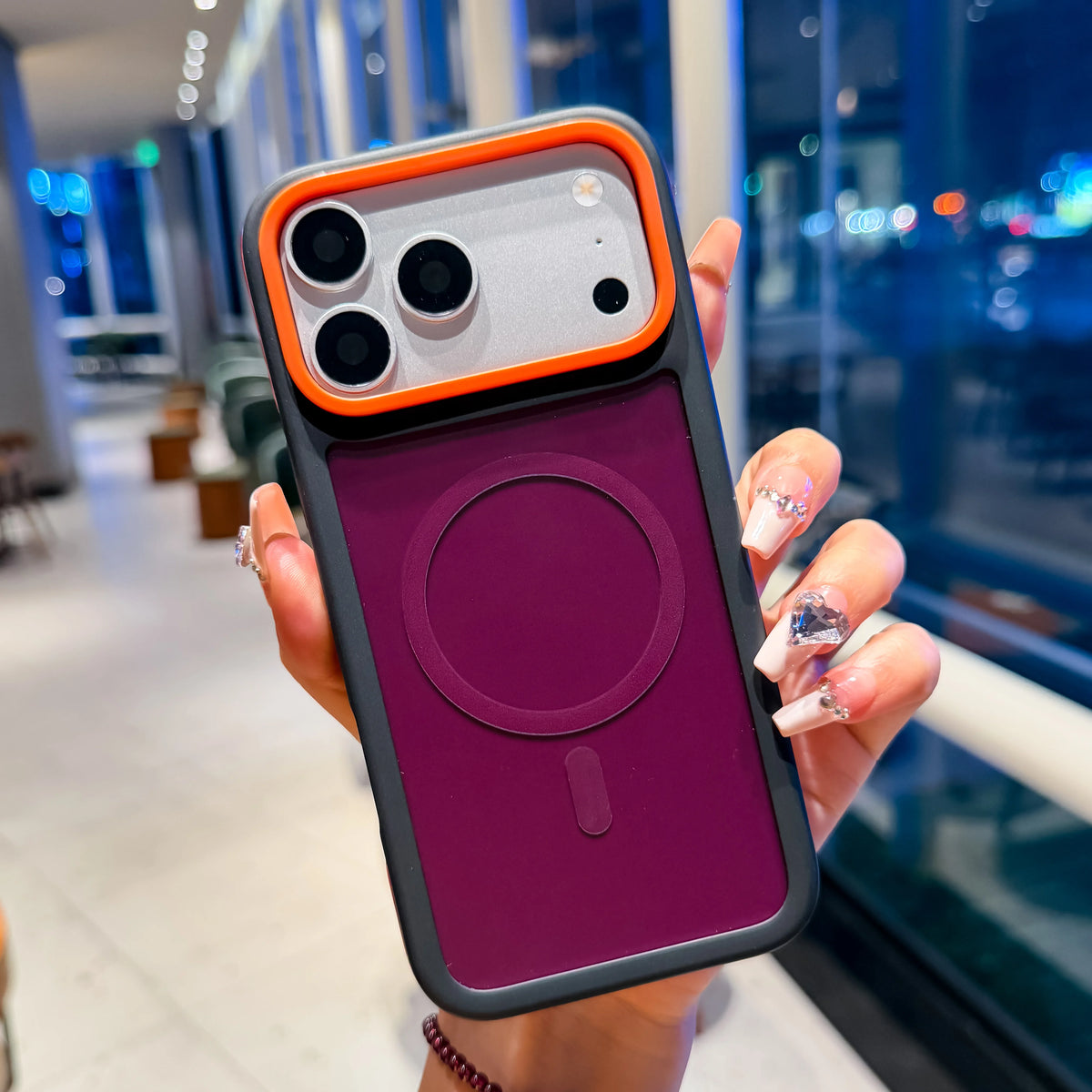 The Grip — Matte MagSafe Wrist Strap Case
