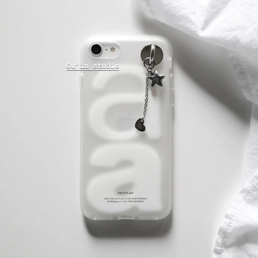 The Initial — White Letter A Case