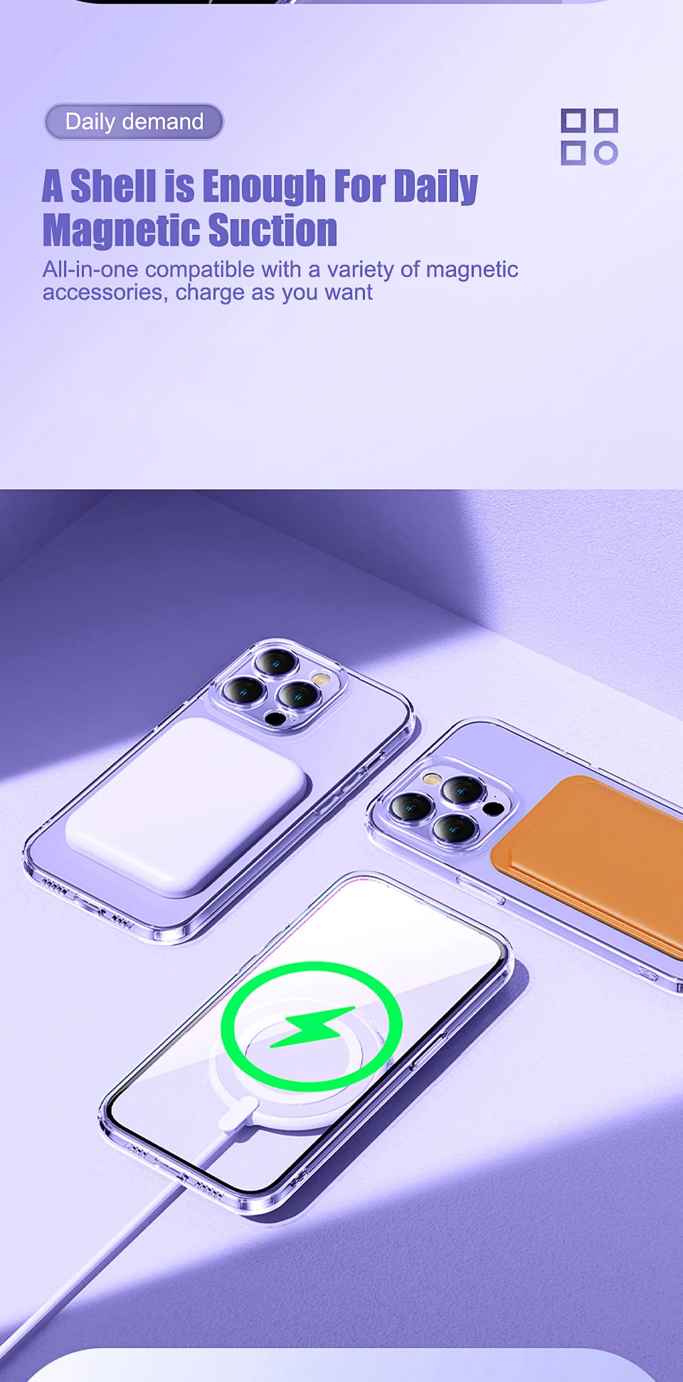 The Crystal — Clear Shockproof MagSafe Case