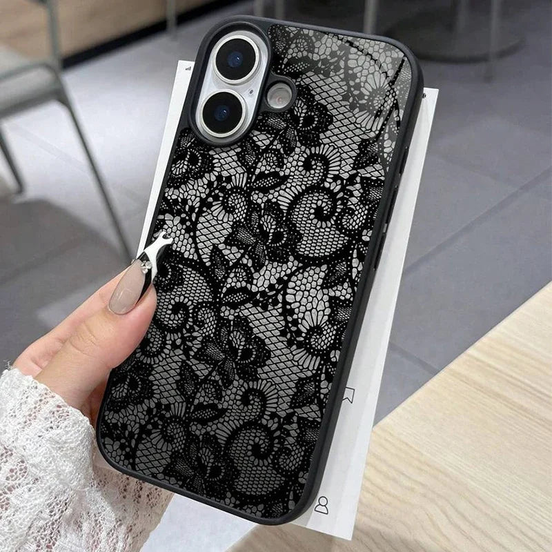 The Bloom — Clear Lace Flower Case
