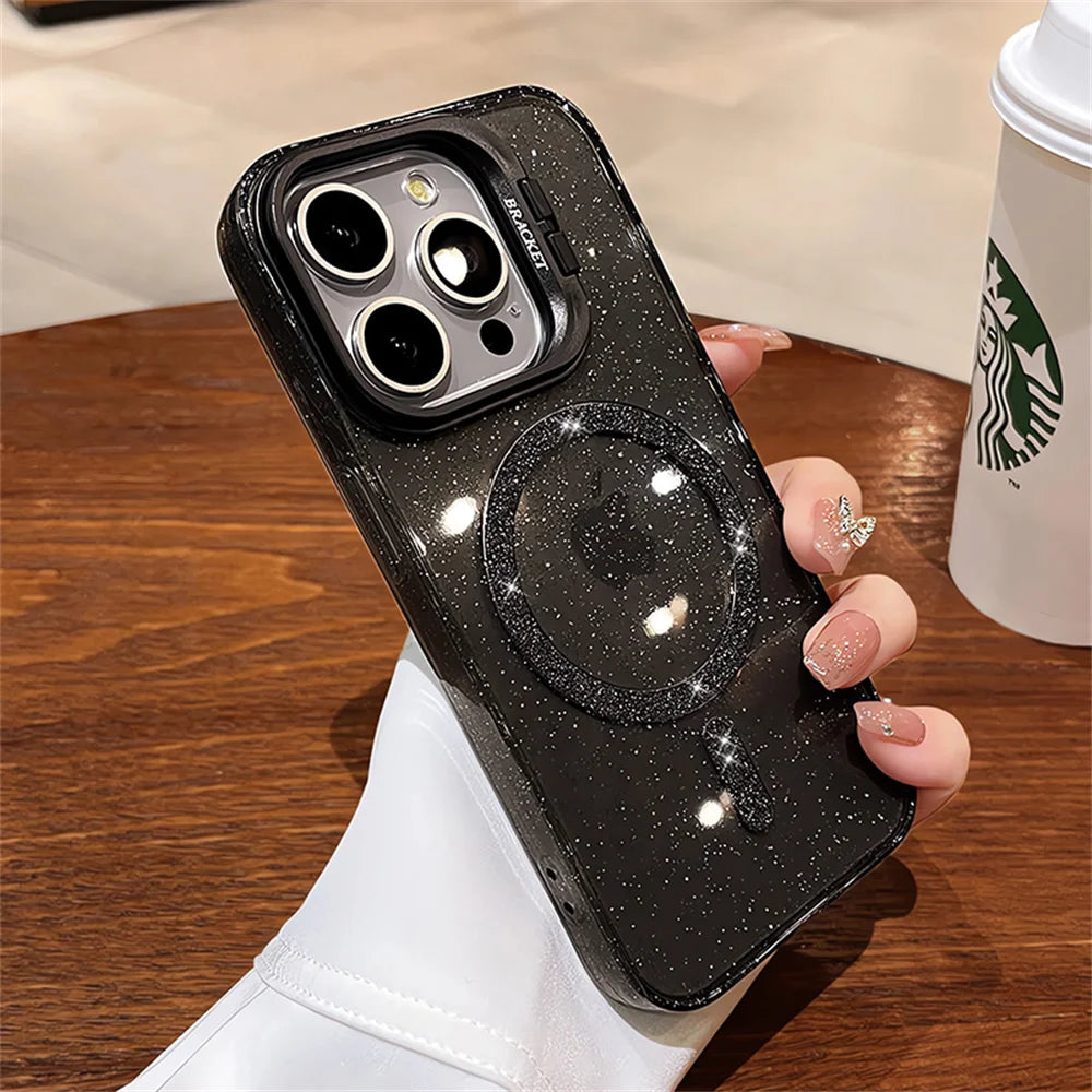 The Sparkle — Glitter MagSafe Case with Stand