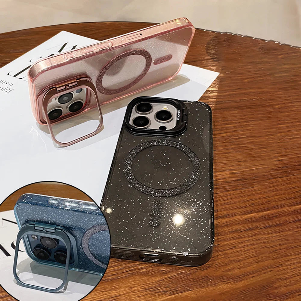 The Sparkle — Glitter MagSafe Case with Stand