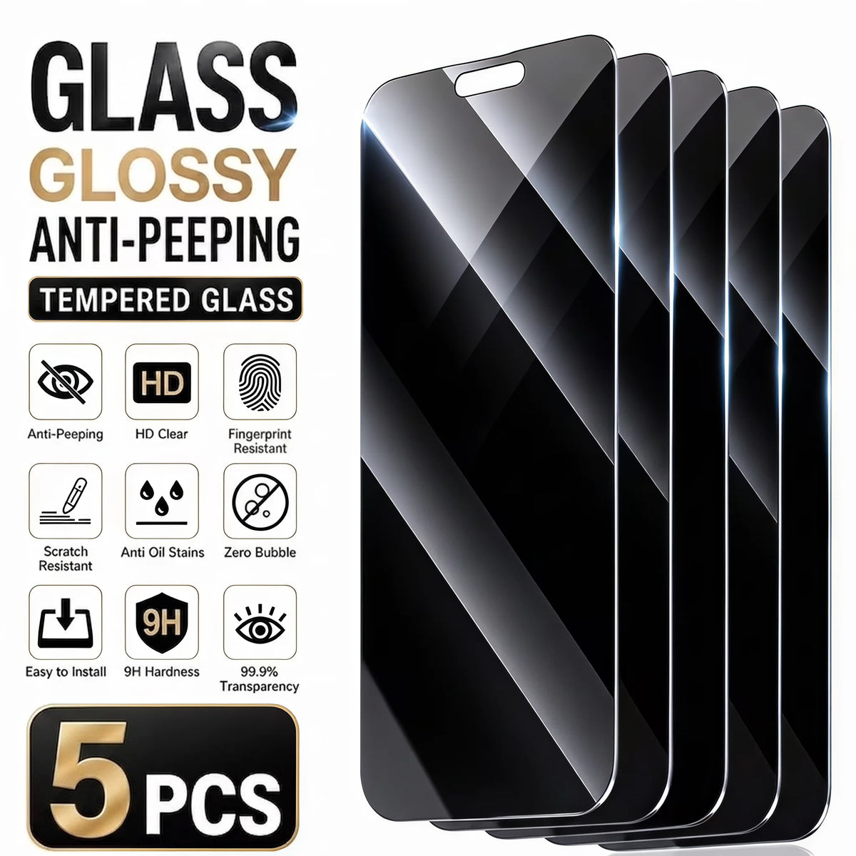 The Shade — Privacy Screen Protector (5-Pack)