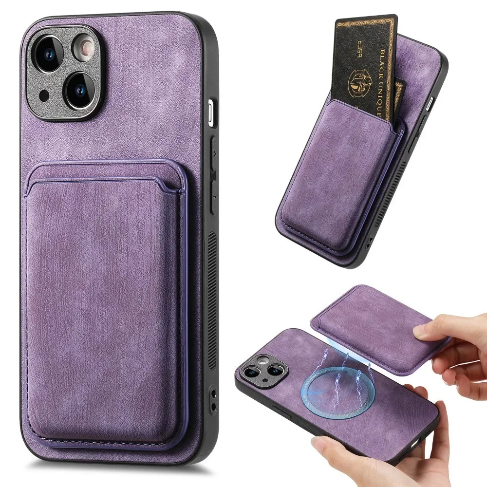 The Heritage — Vintage Leather Case with Magnetic Wallet