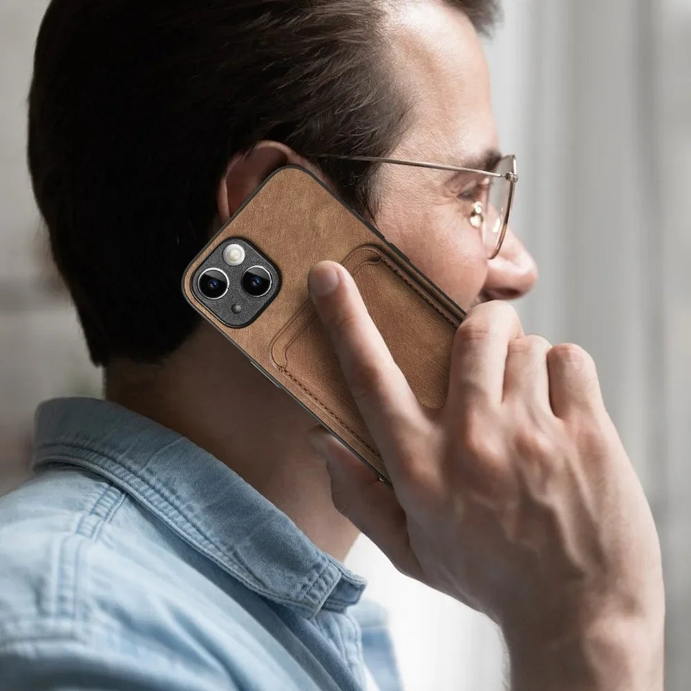 The Heritage — Vintage Leather Case with Magnetic Wallet