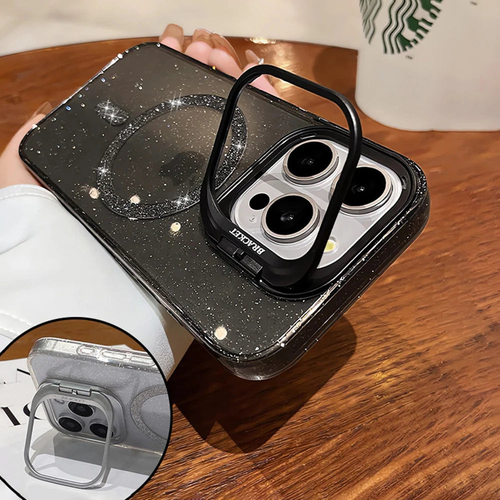 The Sparkle — Glitter MagSafe Case with Stand