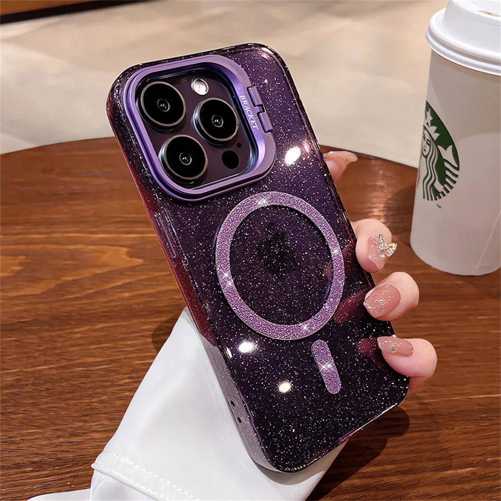 The Sparkle — Glitter MagSafe Case with Stand