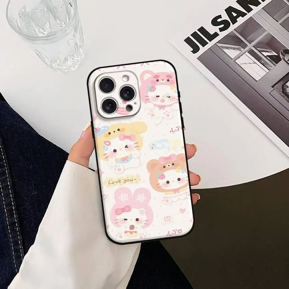 Hello Kitty Black Silicone Case