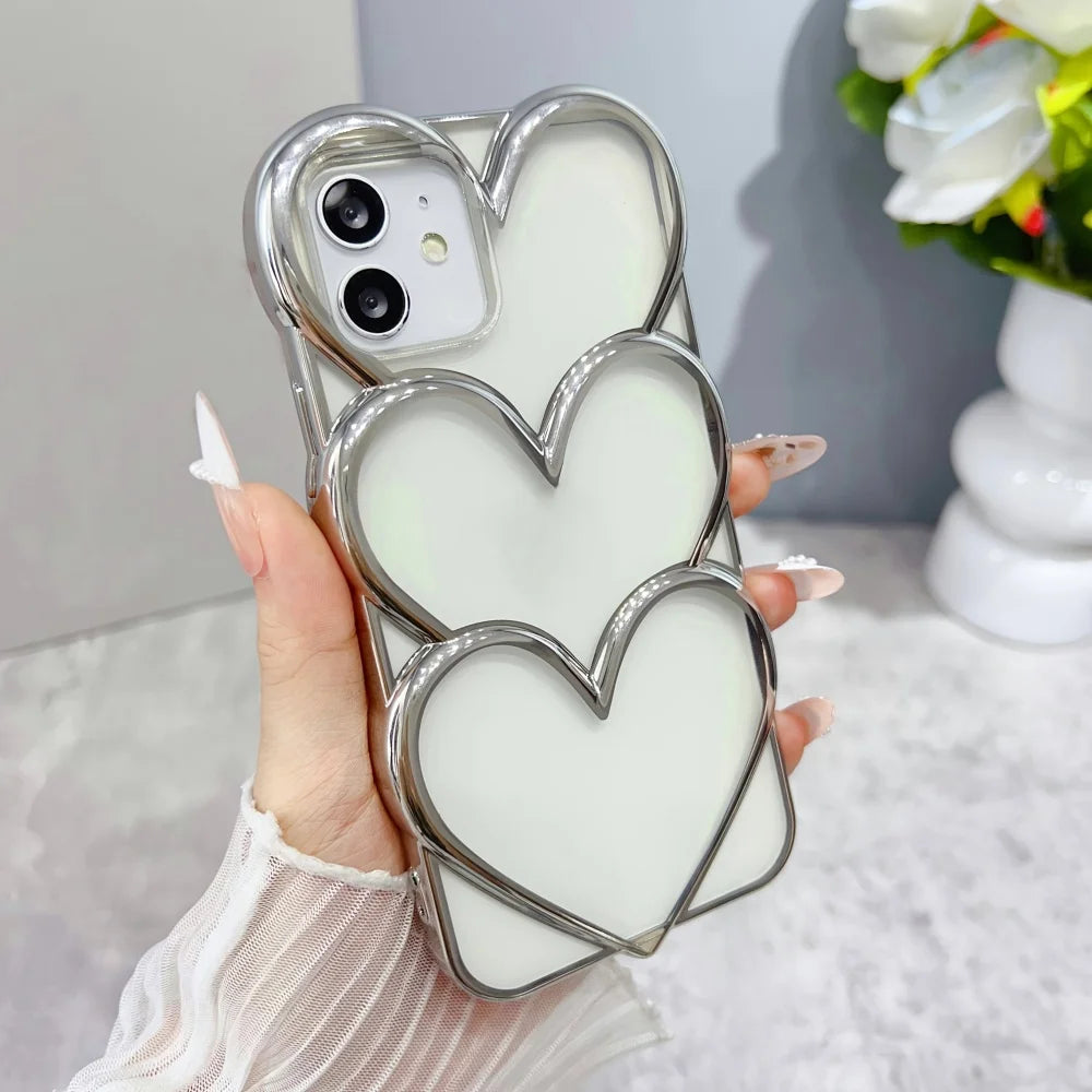 The Sweetheart — 3D Silver Heart Case