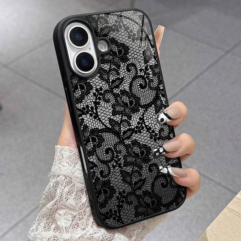 The Bloom — Clear Lace Flower Case