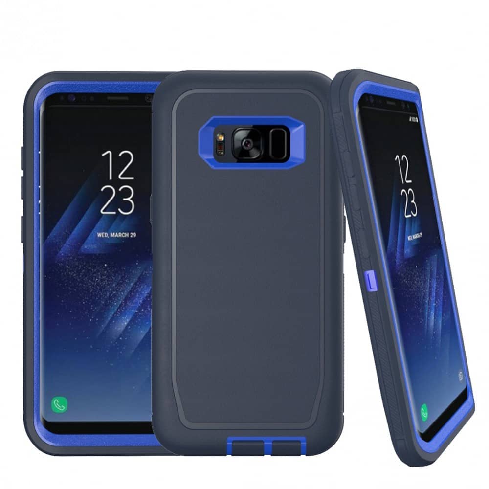 Heavy-Duty Shockproof Case for Galaxy S8 — Dark Blue