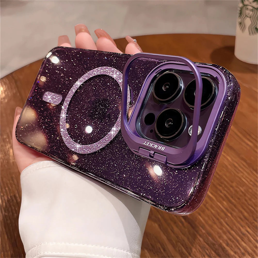 The Sparkle — Glitter MagSafe Case with Stand