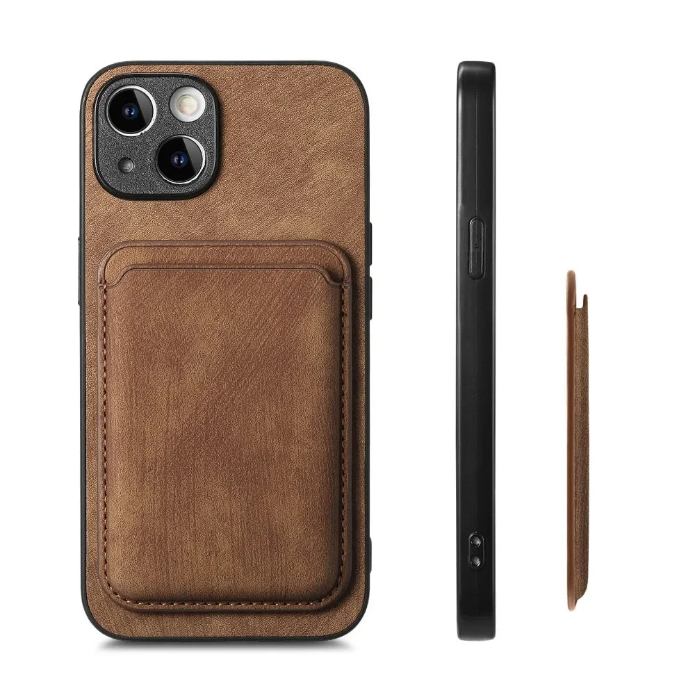 The Heritage — Vintage Leather Case with Magnetic Wallet