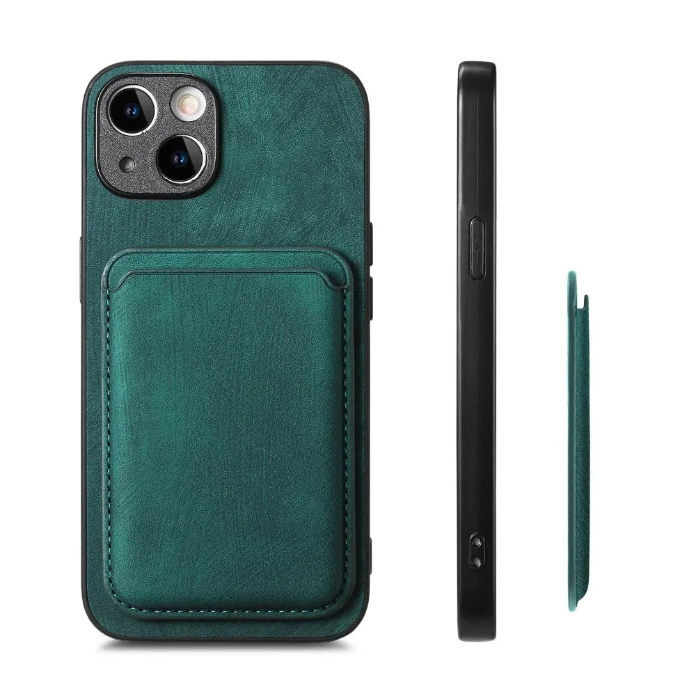 The Heritage — Vintage Leather Case with Magnetic Wallet