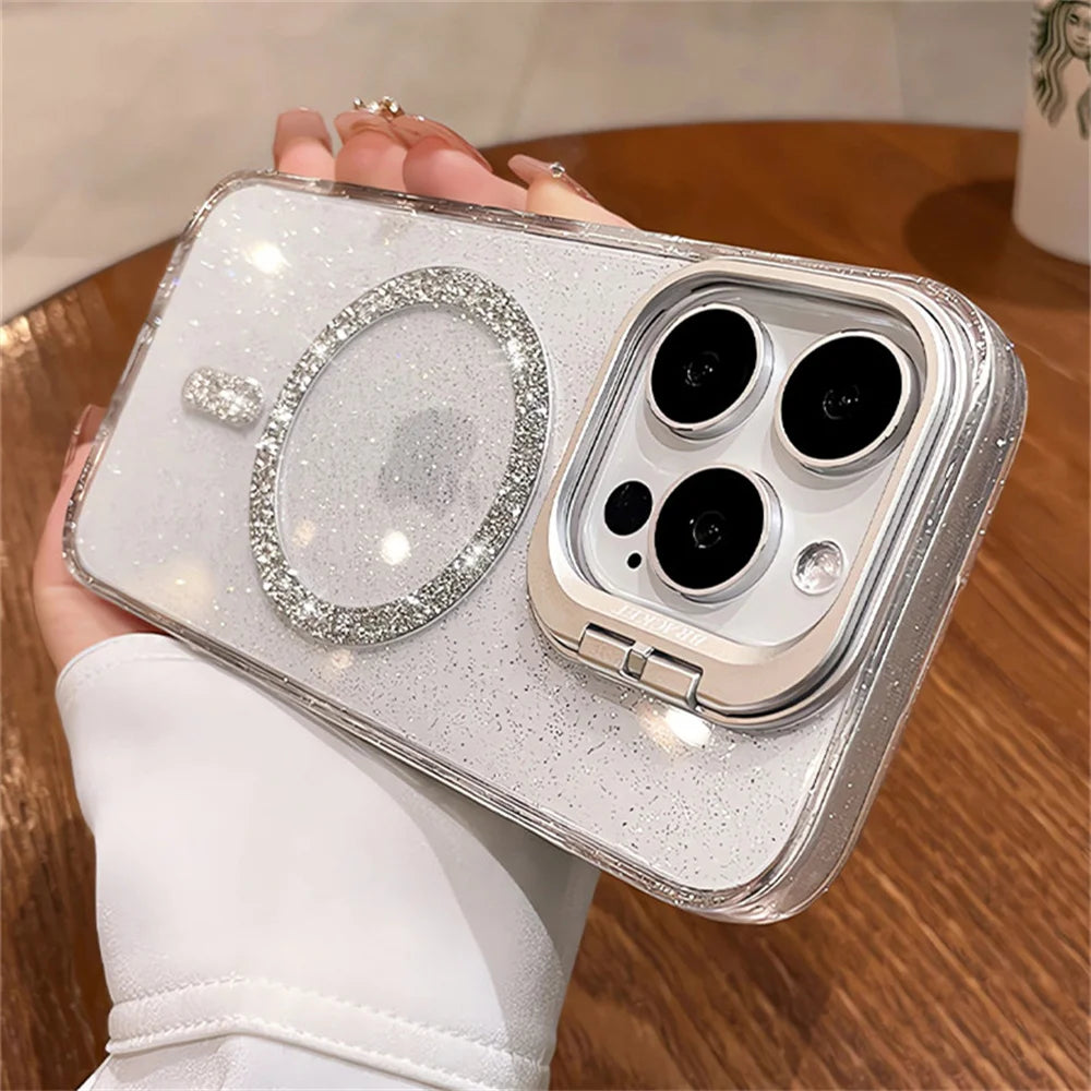 The Sparkle — Glitter MagSafe Case with Stand