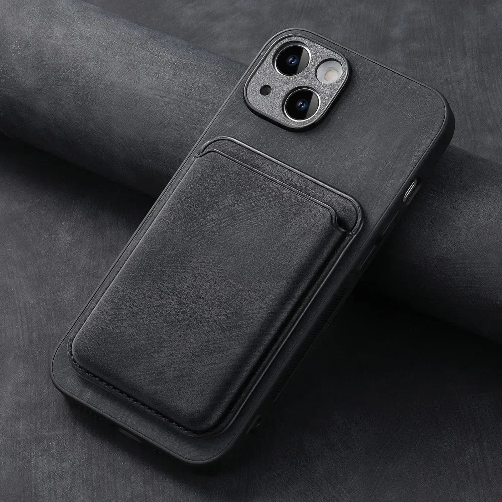 The Heritage — Vintage Leather Case with Magnetic Wallet