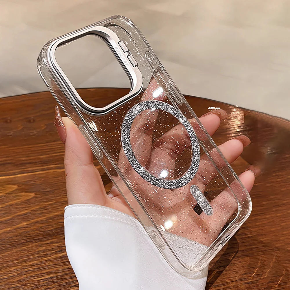 The Sparkle — Glitter MagSafe Case with Stand