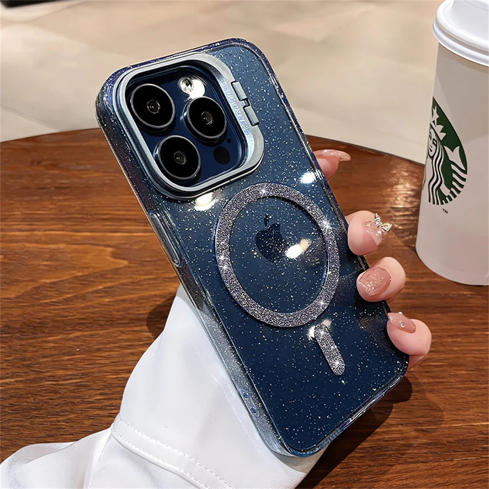 The Sparkle — Glitter MagSafe Case with Stand
