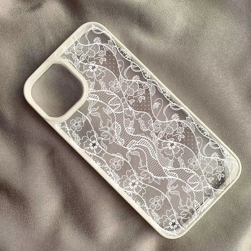 The Bloom — Clear Lace Flower Case