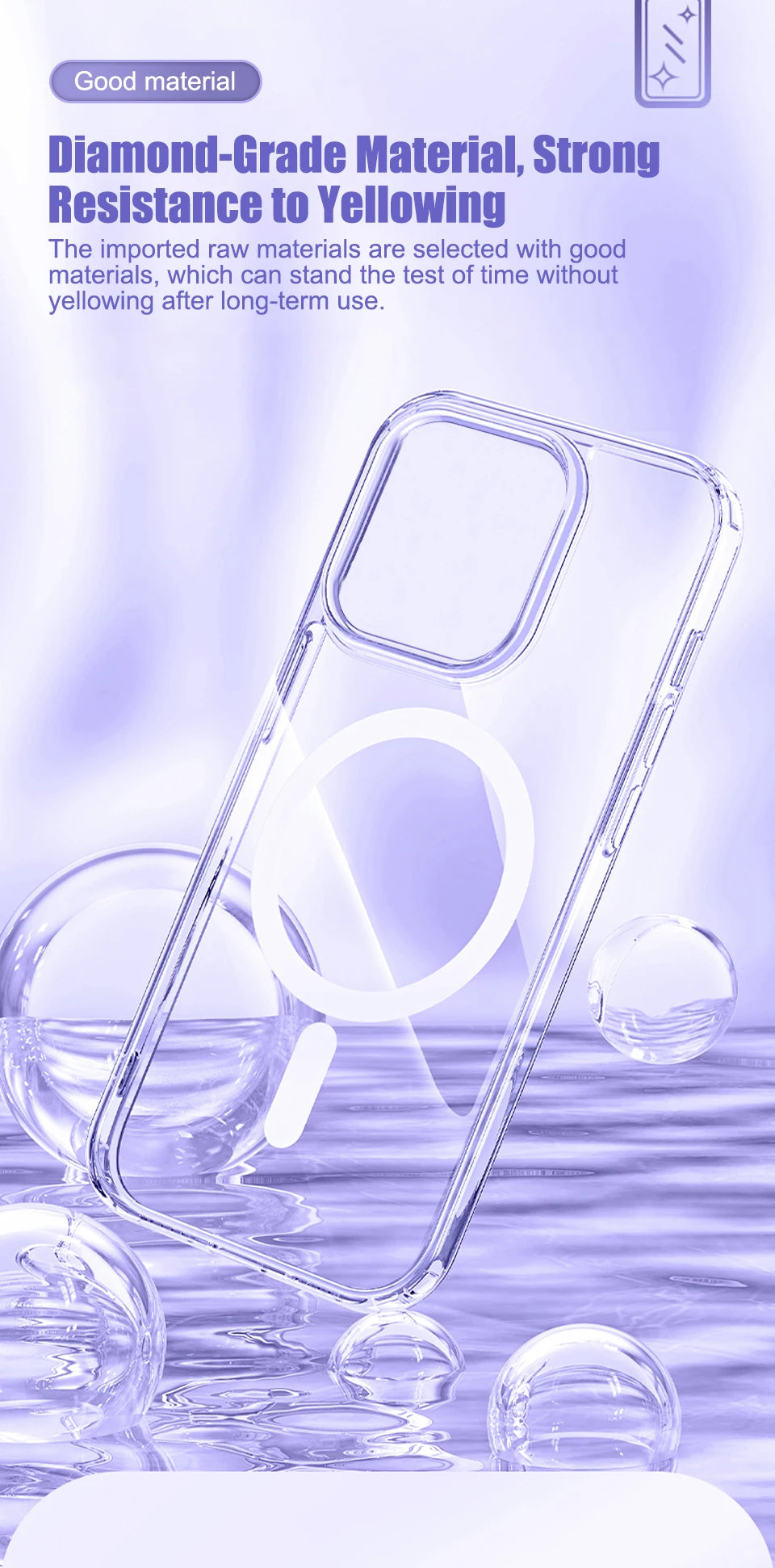 The Crystal — Clear Shockproof MagSafe Case