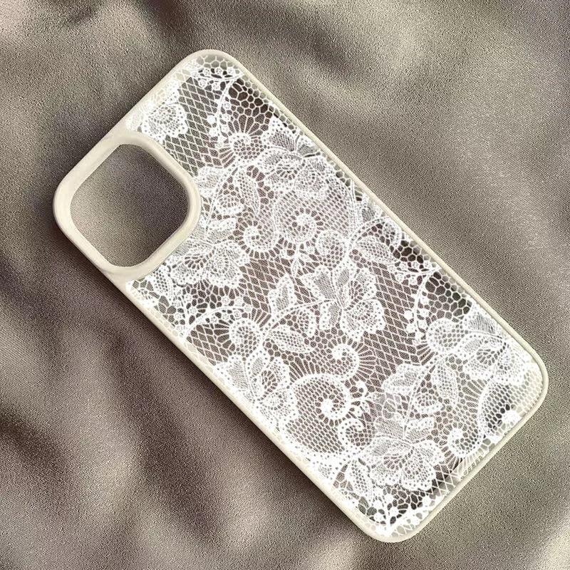The Bloom — Clear Lace Flower Case