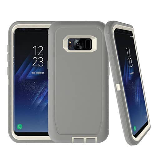 Heavy-Duty Shockproof Case for Galaxy S8 — Gray & White