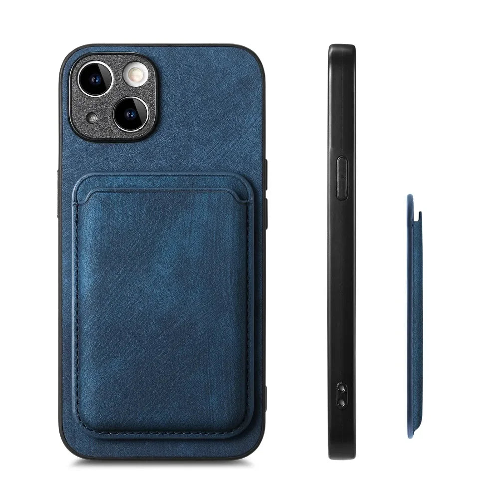The Heritage — Vintage Leather Case with Magnetic Wallet