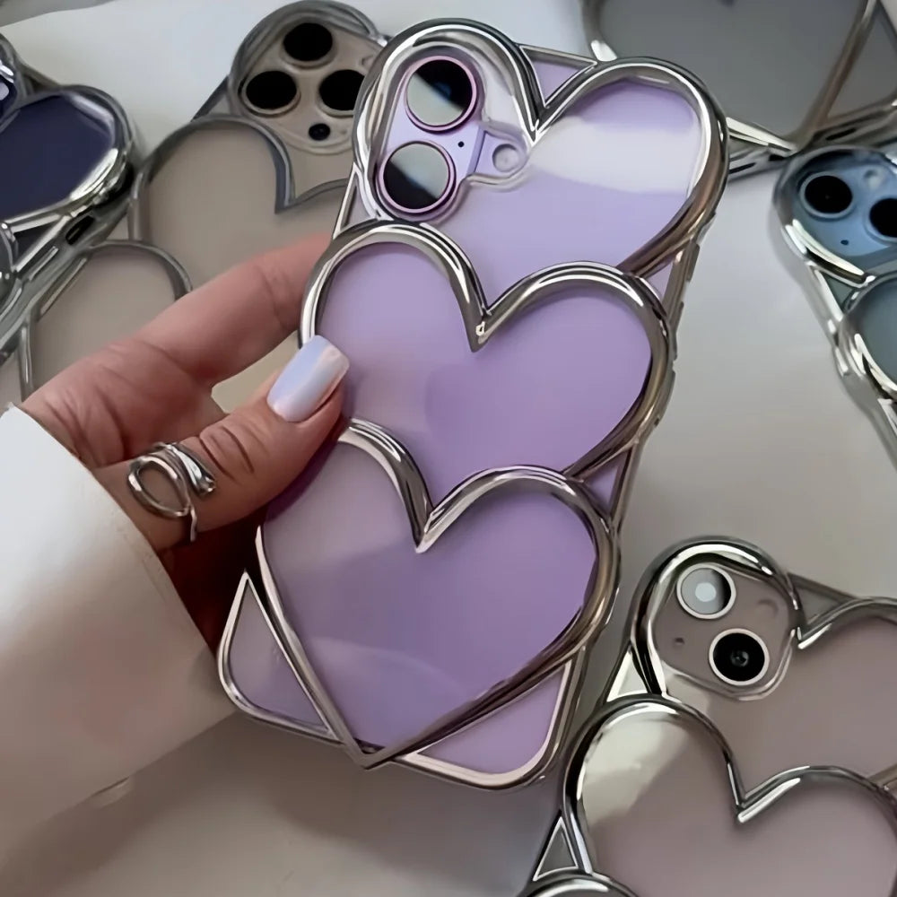 The Sweetheart — 3D Silver Heart Case