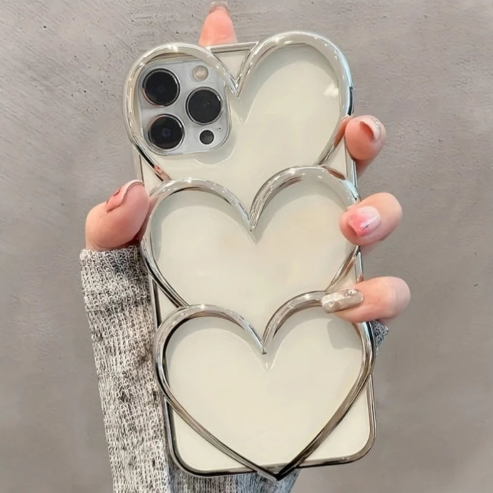 The Sweetheart — 3D Silver Heart Case