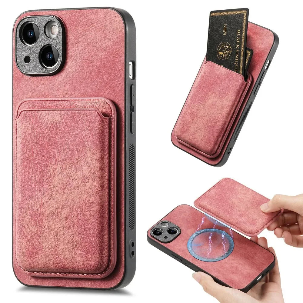 The Heritage — Vintage Leather Case with Magnetic Wallet