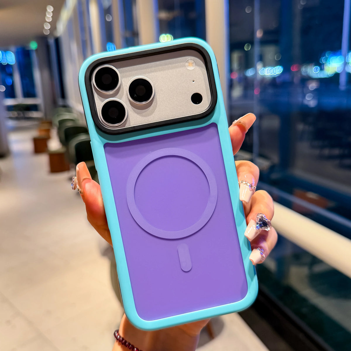 The Grip — Matte MagSafe Wrist Strap Case