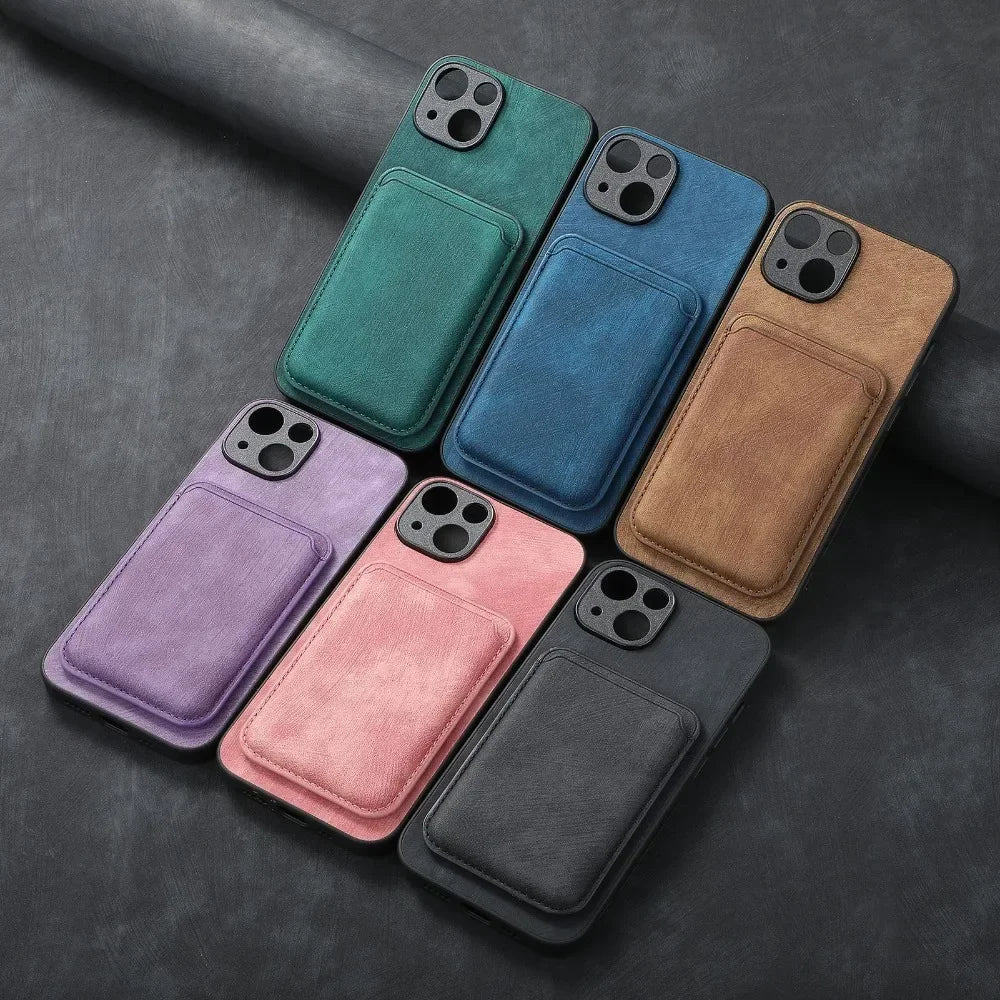 The Heritage — Vintage Leather Case with Magnetic Wallet