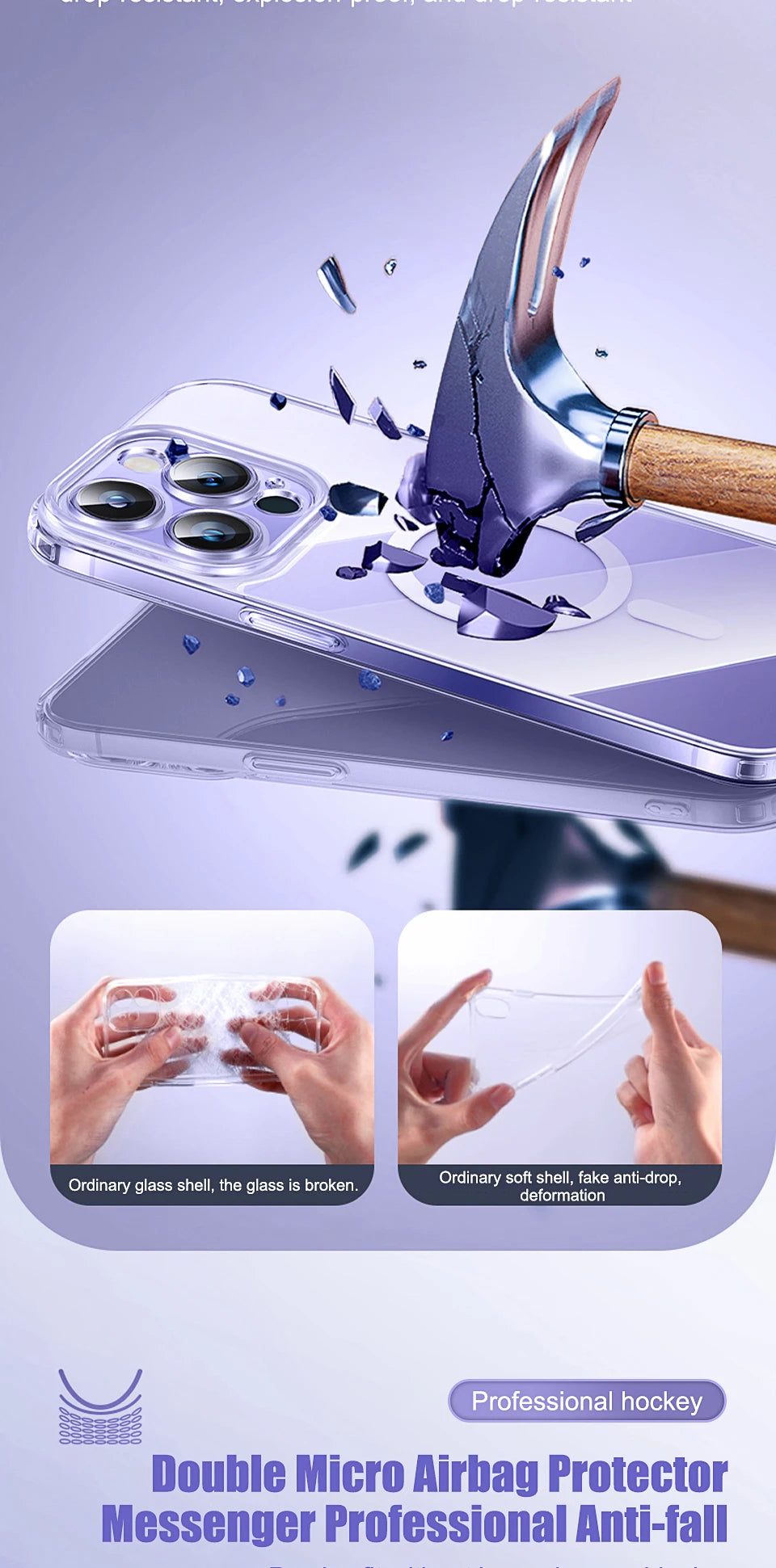 The Crystal — Clear Shockproof MagSafe Case