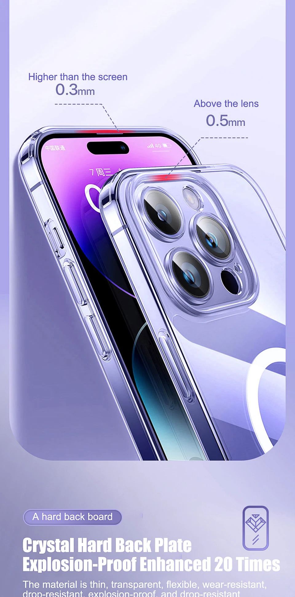 The Crystal — Clear Shockproof MagSafe Case
