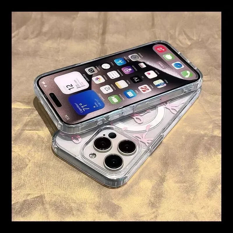 The Ribbon — Pink Bow MagSafe Case
