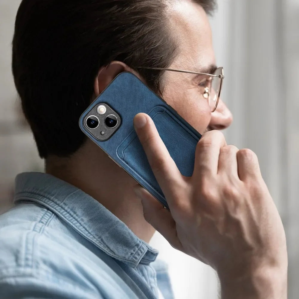 The Heritage — Vintage Leather Case with Magnetic Wallet