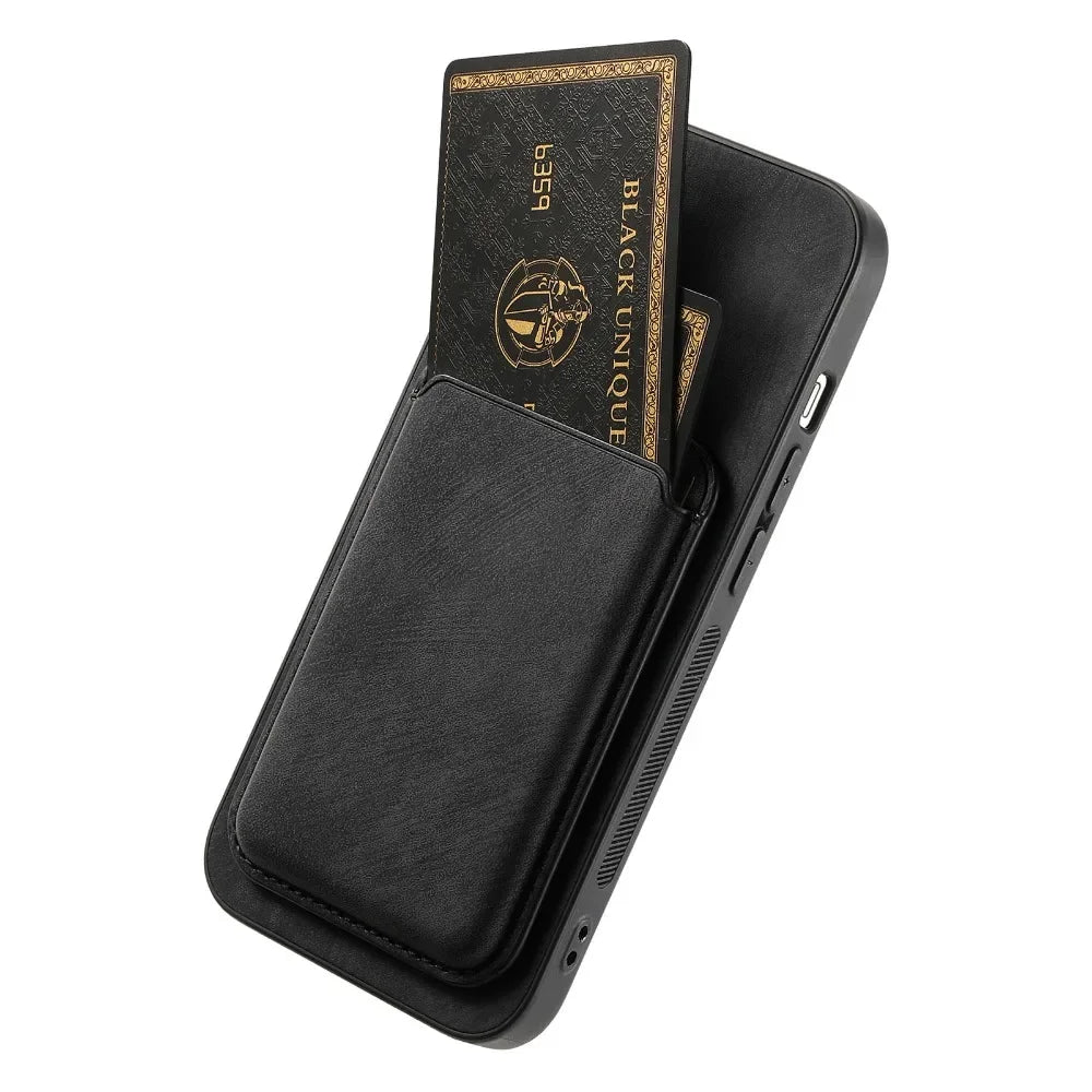 The Heritage — Vintage Leather Case with Magnetic Wallet