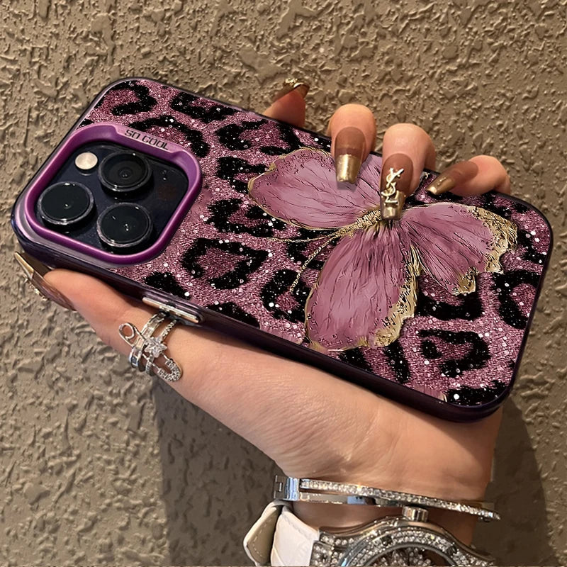 The Flutter — Butterfly Leopard Case