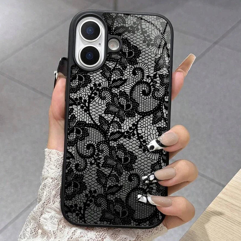 The Bloom — Clear Lace Flower Case